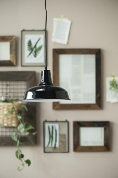 Preview: IB Laursen Hängeleuchte schwarz weiss